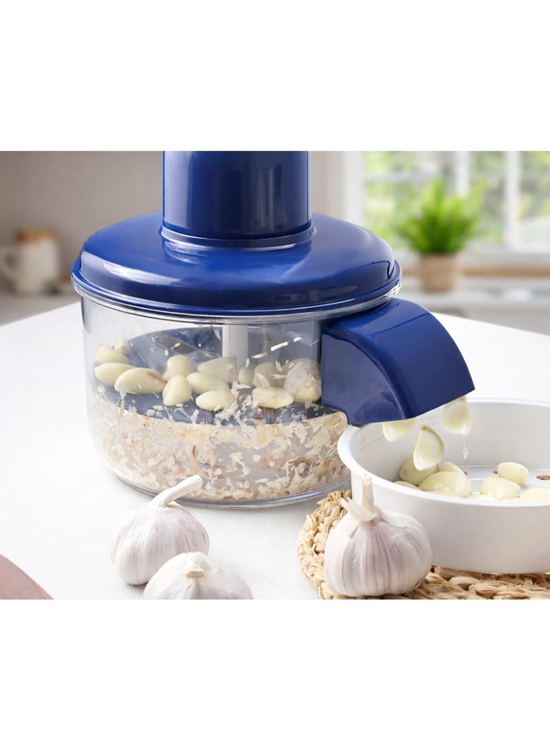 آلة تقشير العنب الأوتوماتيكية | مقشرة كهربائية للثوم والطماطم الكرزية | محرك 50 واط | قابلة لإعادة الشحن عبر منفذ USB | أداة تقشير آمنة بلمسة واحدة للفواكه الصغيرة (أزرق - قطعة واحدة) - Image 4